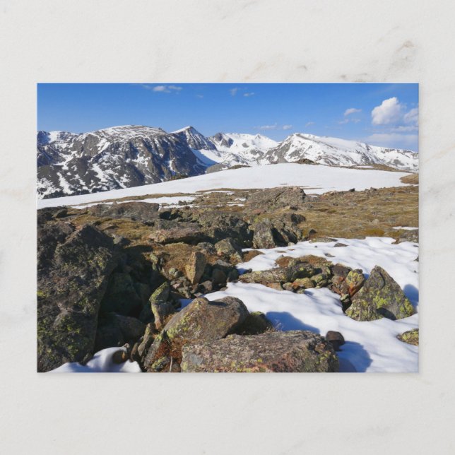 Snow Melting on the Rocky Mountains Postcard (Front)