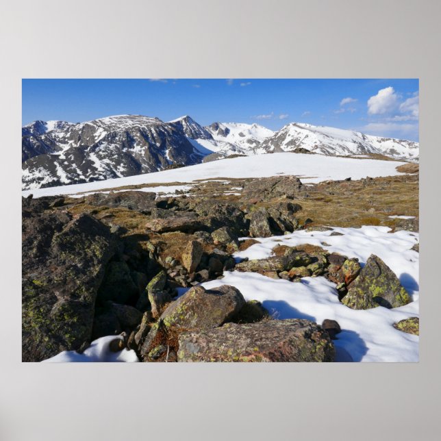 Snow Melting on the Rocky Mountains Poster (Front)