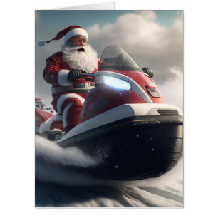 SNOW MOBILE BIRTHDAY GIANT GREETING CARD
