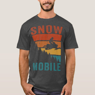 Snow Mobile Racing Vintage Snowmobiling Snowmobile T-Shirt