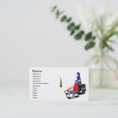 Snow Mobiling Business Card (Standing Front)