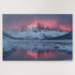 Snow Mountain Lake Jigsaw Puzzle
