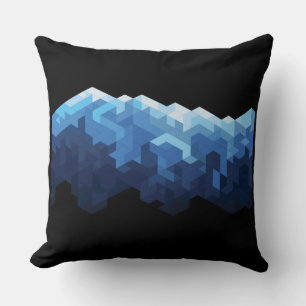 Snow mountain throw pillow