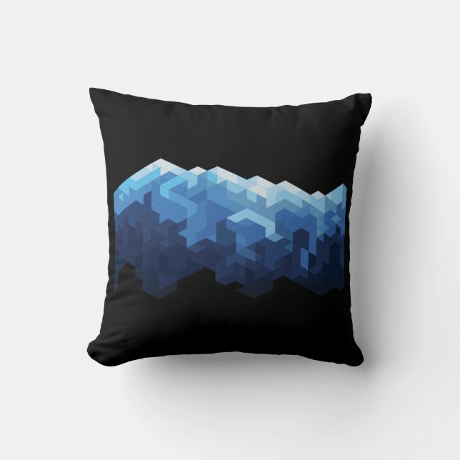 Snow mountain throw pillow (Front)
