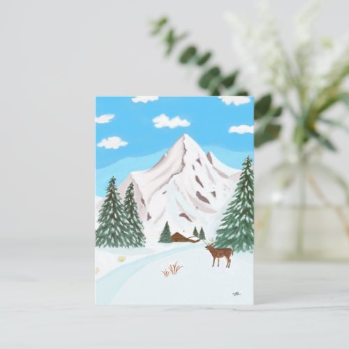 Snow Mountains Postcard