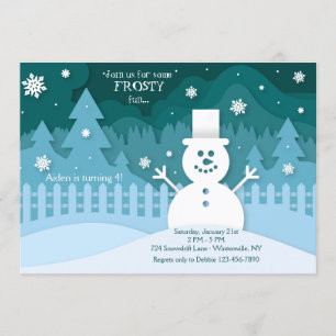 Snow Much Fun Birthday Party Invitation