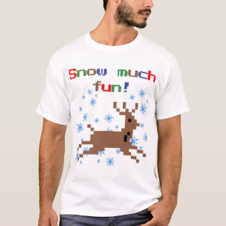 Snow Much Fun Leaping Reindeer T-Shirt