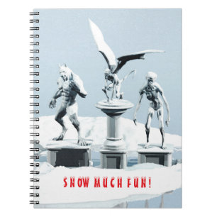Snow Much Fun! Monster ice sculptures Notebook