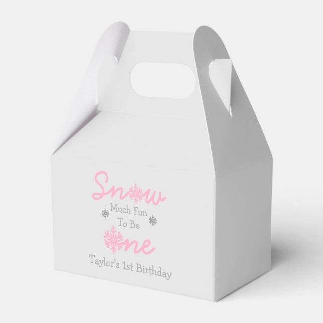 Snow Much Fun To Be One Favor Boxes (Front Side)
