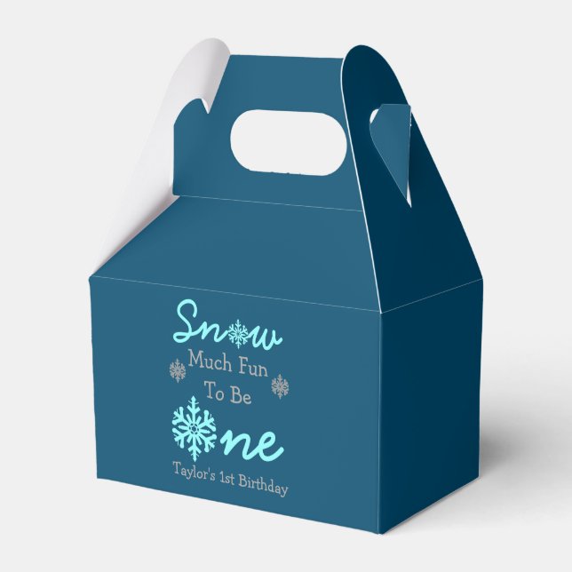 Snow Much Fun To Be One Favor Boxes (Front Side)