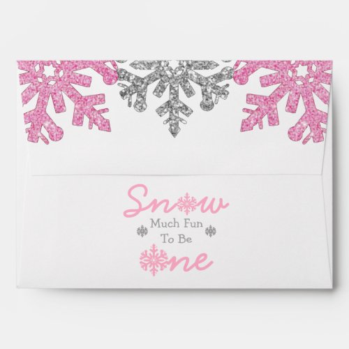 Snow Much Fun To Be One Winter 1st Birthday Envelope