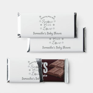 Snow Much Love Baby Shower Hershey Bar Favors