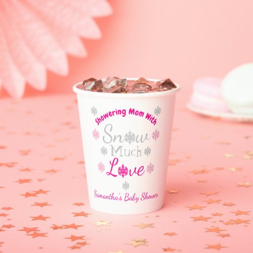 Snow Much Love Baby Shower Paper Cups