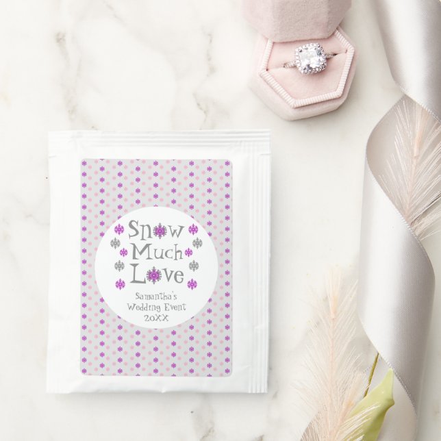 Snow Much Love Wedding Event Tea Bag Drink Mix (Wedding)