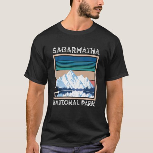 Snow National Park Sagarmatha Everest Tibet Nepal  T_Shirt