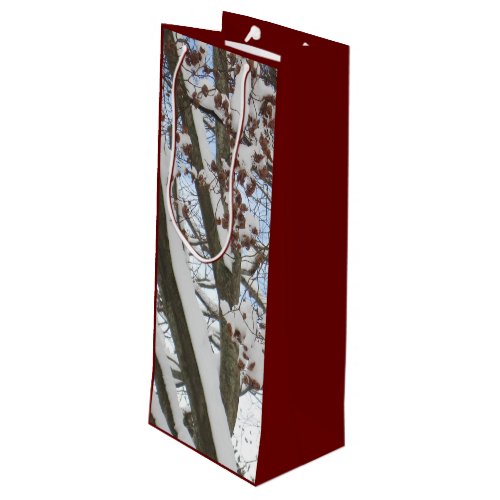 Snow on a Japanese Maple ___ Wine Gift Bag