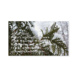 Snow on Evergreen Branches Business Card