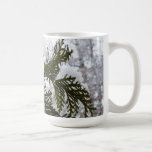 Snow on Evergreen Branches Coffee Mug
