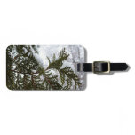 Snow on Evergreen Branches Luggage Tag