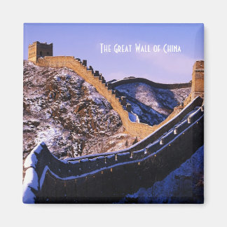 Snow on Great Wall of China Magnet