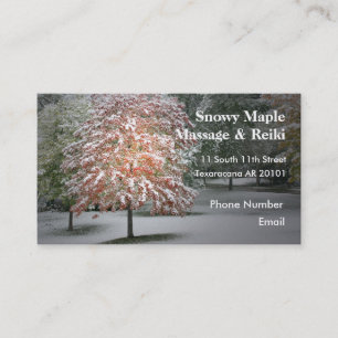Snow on Maple Trees Appointment Card