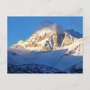 Snow on mountain, California Postcard