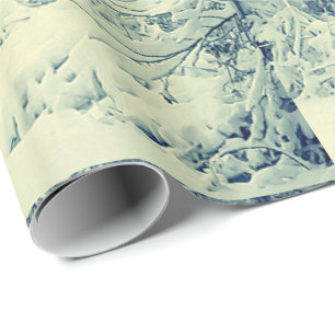 SNOW ON THE BRANCHES wrapping paper