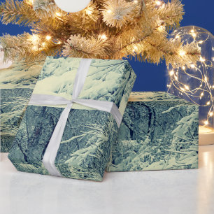 SNOW ON THE BRANCHES wrapping paper