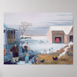 Snow on the Farm Poster