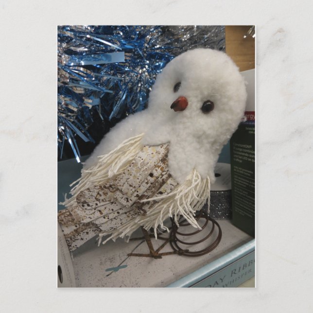 Snow Owl Decoration, 1 Postcard (Front)
