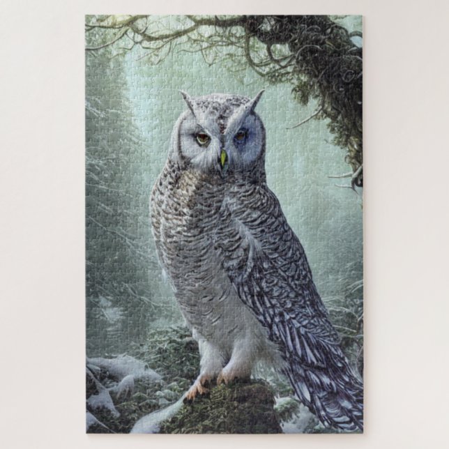 Snow Owl Jigsaw Puzzle (Vertical)