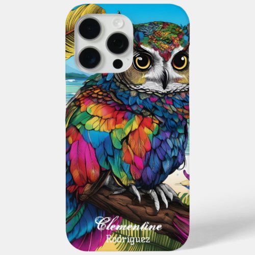 Snow Owl Tropical Owl Dreamscape iPhone 15 Pro Max Case