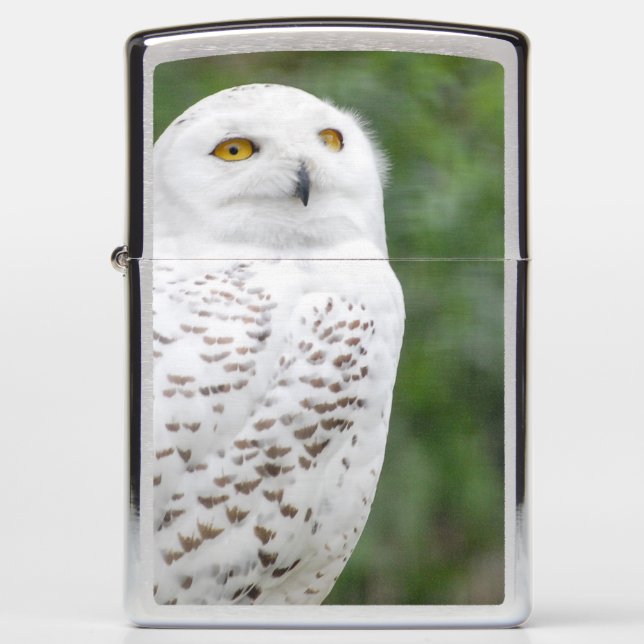 Snow owl...Zippo Pocket Lighter (Front)