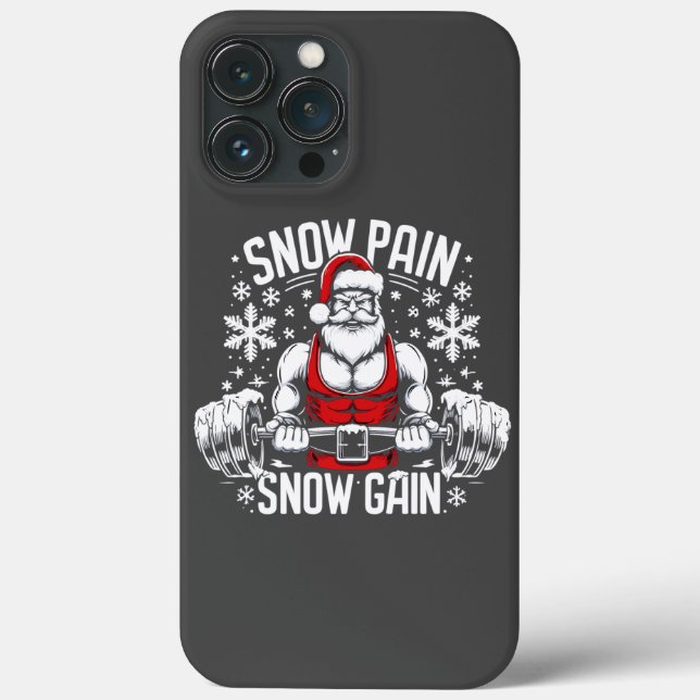 Snow Pain Snow Gain Festive Christmas Gym Workout Case-Mate iPhone Case (Back)