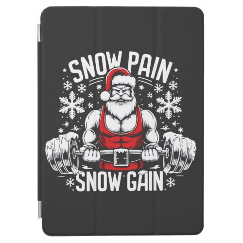 Snow Pain Snow Gain Festive Christmas Gym Workout iPad Air Cover