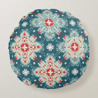 Snow pattern throw pillow