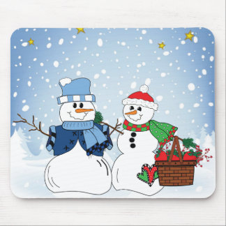 Snow People in the Snow Mouse Pad