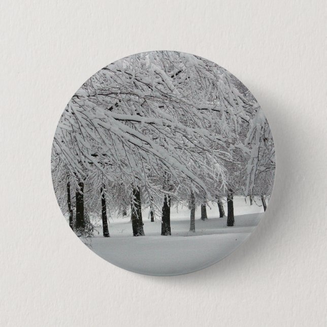 snow pinback button (Front)