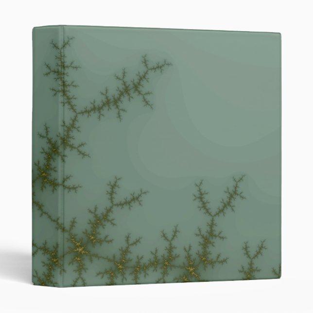 Snow Pine - Fractal Art 3 Ring Binder (Front/Spine)