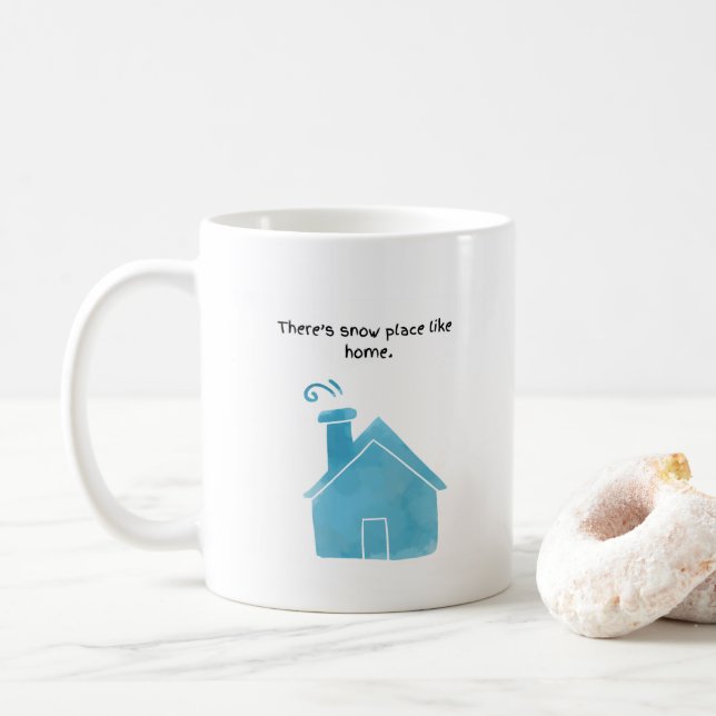 Snow Place Like Home - Christmas Coffee Mugs (With Donut)