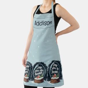 Snow Place Like Home Holiday Quote Apron