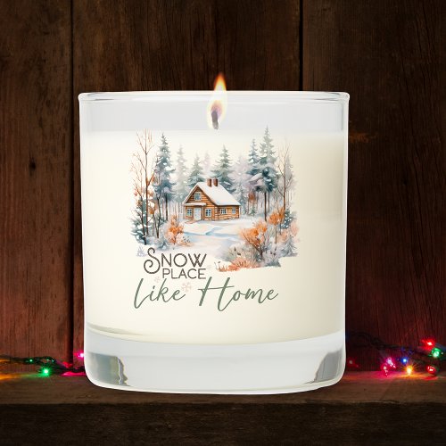 Snow Place Like Home Mountain Cabin Christmas Scented Candle