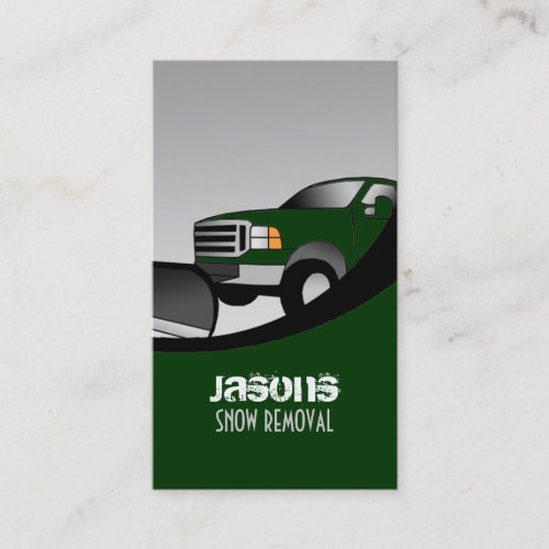 Snow plow Business Cards