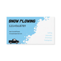 Snow Plow Company Business Card