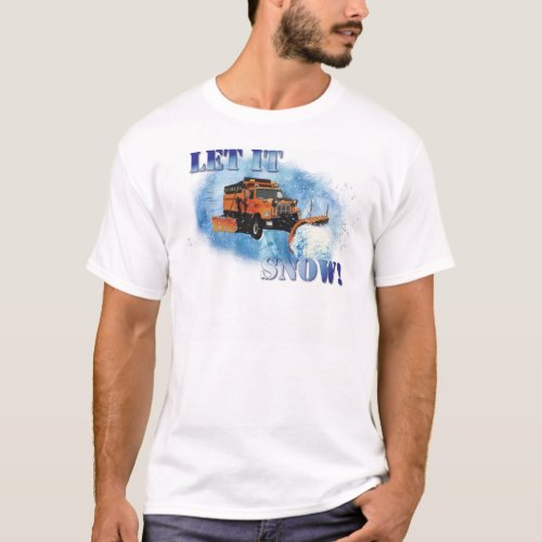 Snow Plow Design T_Shirt
