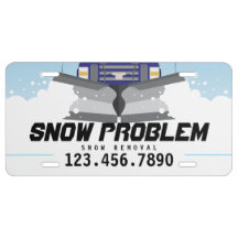 Snow Plow License Plate