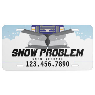 Snow Plow License Plate