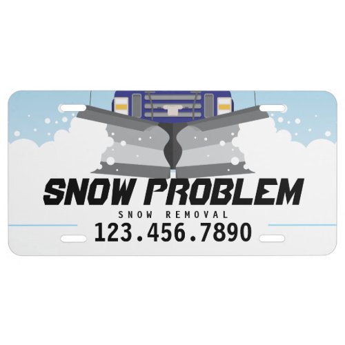 Snow Plow License Plate