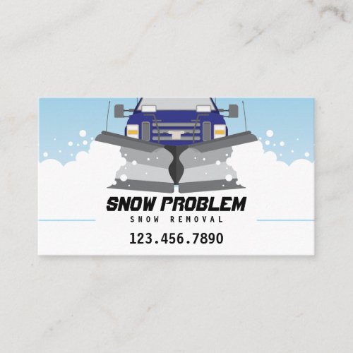 Snow Plow Service Business Card