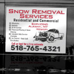 Snow Plow Service Magnetic Vehicle Silver Ad Sign at Zazzle
